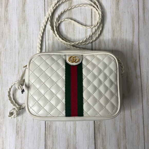 GUCCI QUILTED TRAPUNTATA CROSSBODY - Picture 2 of 10